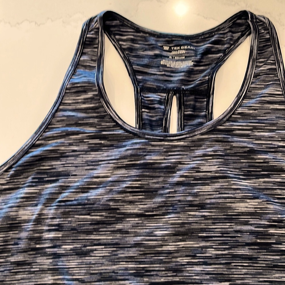 Racer back long style banded bottom